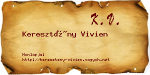 Keresztény Vivien névjegykártya