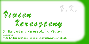 vivien kereszteny business card